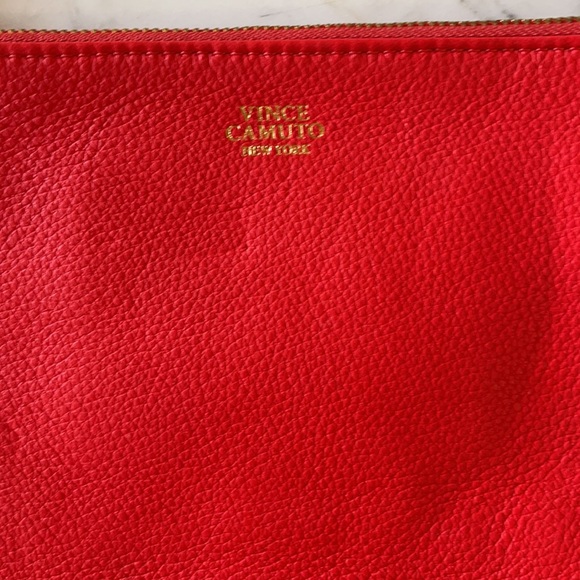 Vince Camuto Red Zipper Crossbody Purse - Picture 4 of 9